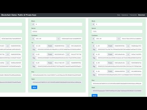 Blockchain 101 - Part 2 - Public / Private Keys and Signing