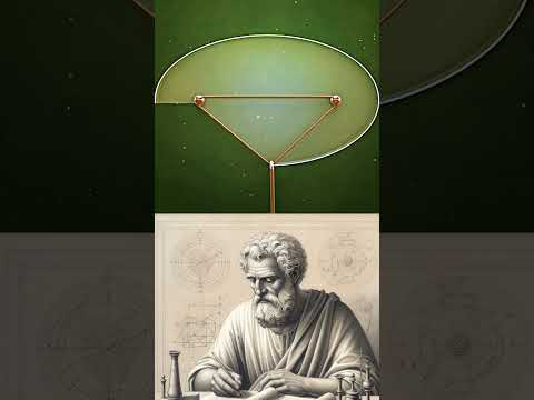 Create an ellipse and see the reflection properties between its foci #geometry #math #newknowge