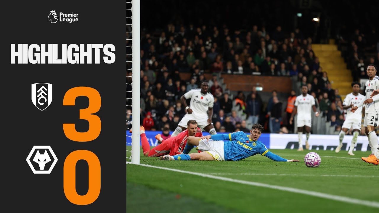 Fulham Dominates Wolves with 3-0 Victory ⚽ | Match Highlights