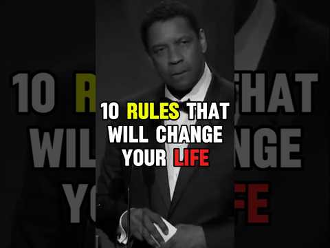 Denzel Washington Motivational Speech | 10 Rules That Will Changes Your Life #denzelwashington
