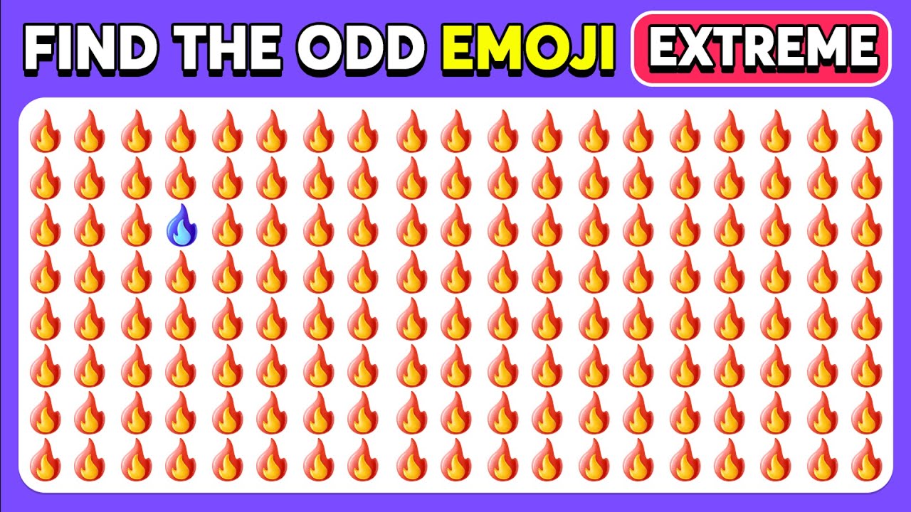 Find the Odd Emoji Out: Extreme Edition π©π₯π€£