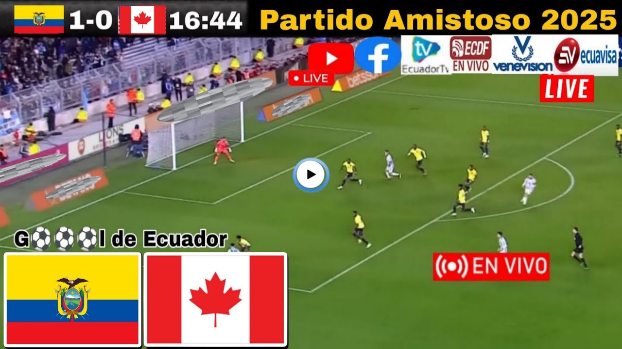 ¡No te pierdas el amistoso Ecuador vs. Canadá en vivo! 🏟️ Horarios y dónde verlo hoy