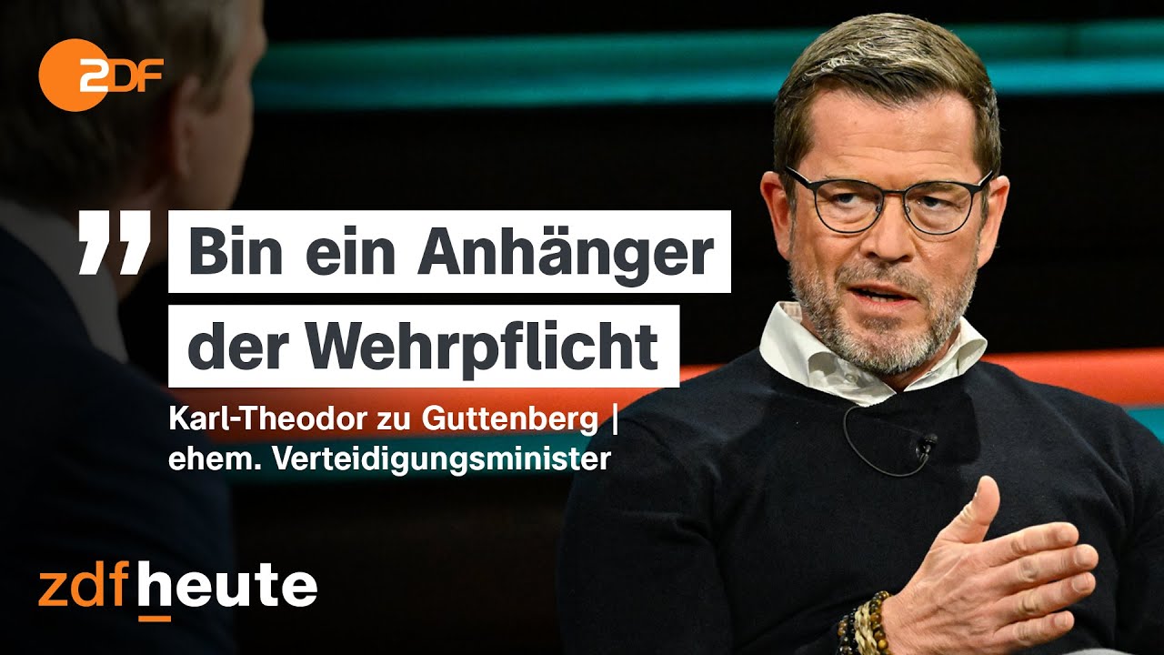 Ex-Verteidigungsminister zu Guttenberg fordert Wiedereinführung der Wehrpflicht ⚔️
