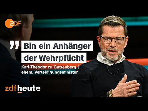 Ex-Verteidigungsminister zu Guttenberg: Wehrpflicht wieder einführen |Markus Lanz vom 17. April 2025