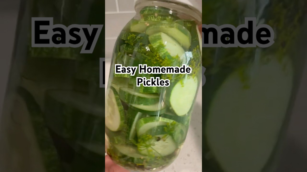 Easy Homemade Refrigerator Pickles 🥒