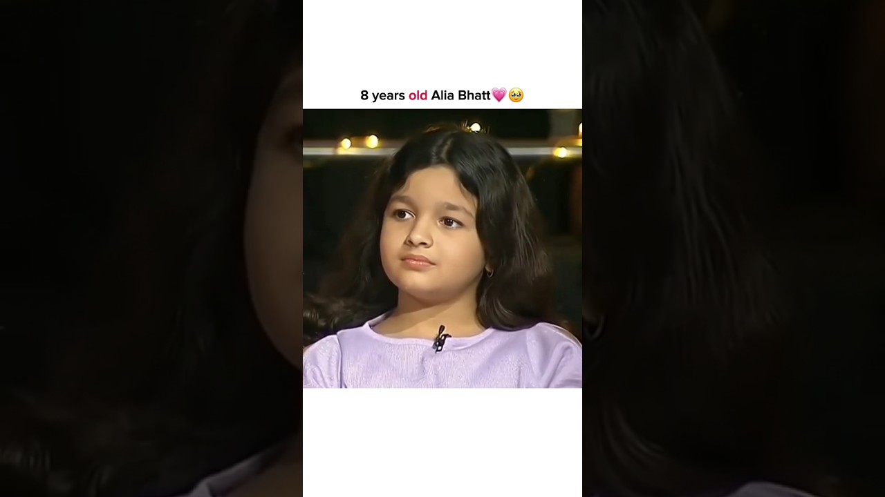 8-Year-Old Alia Bhatt's Heartwarming Moment 💖