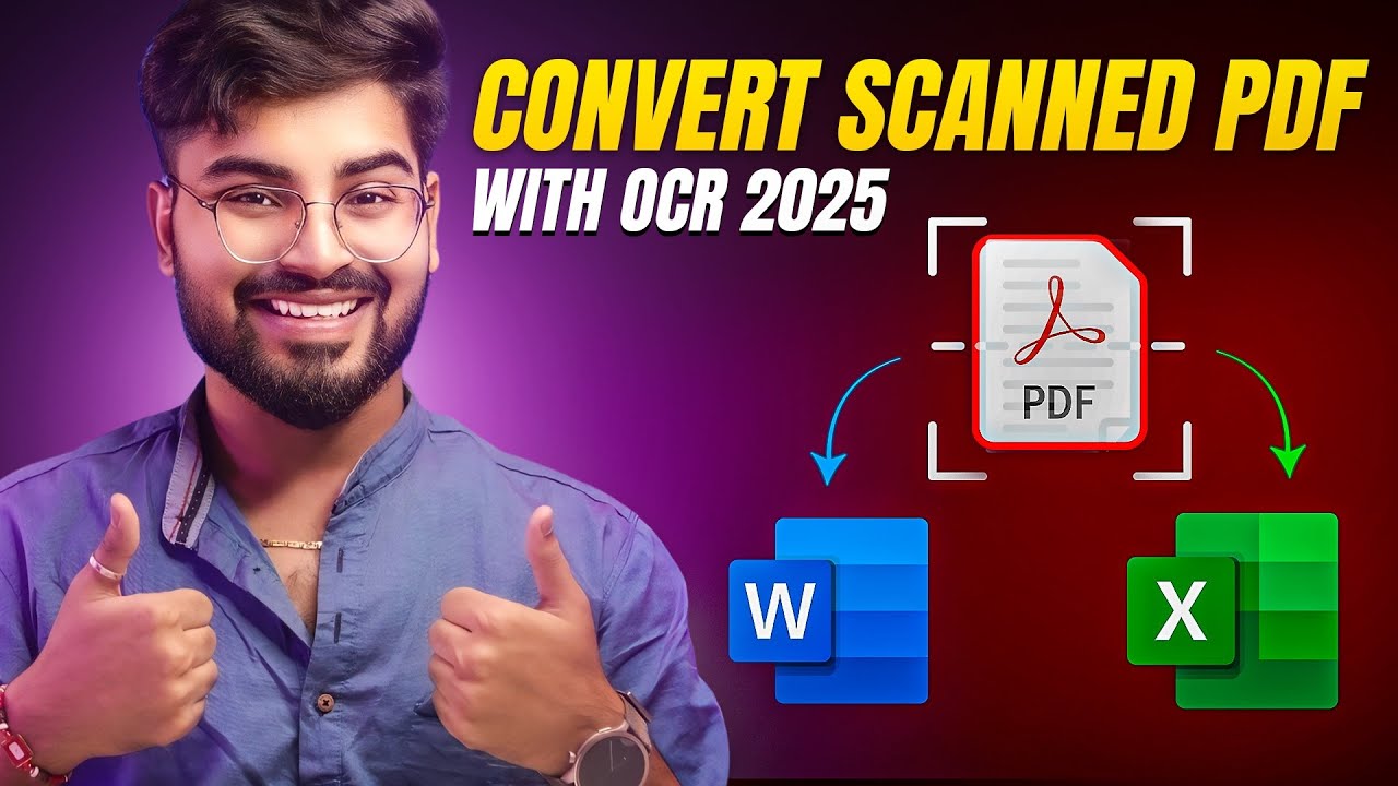 Convert Scanned PDFs to Word & Excel with OCR (2025) 📄