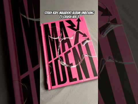 Stray Kids Maxident album unboxing - T-Crush version #straykids #skz