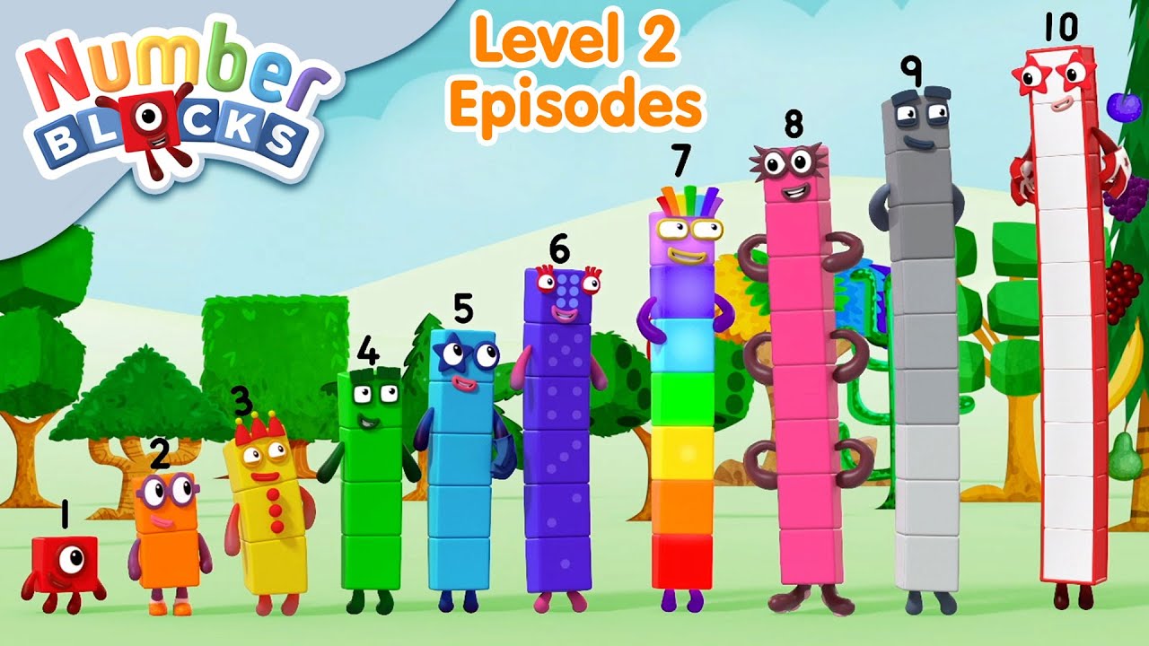 Numberblocks Orange Level Two Episodes 🟠 | Fun Learning for Kids