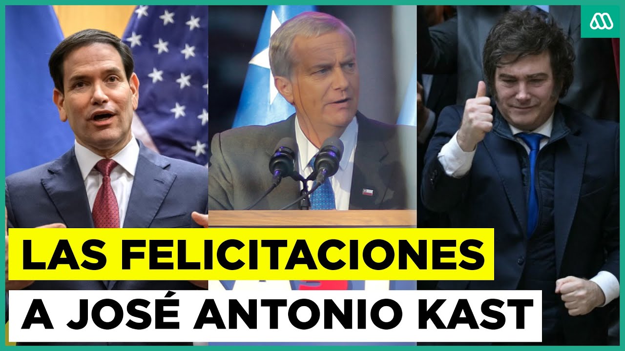Milei y Rubio felicitan a Kast por su victoria 🇨🇱