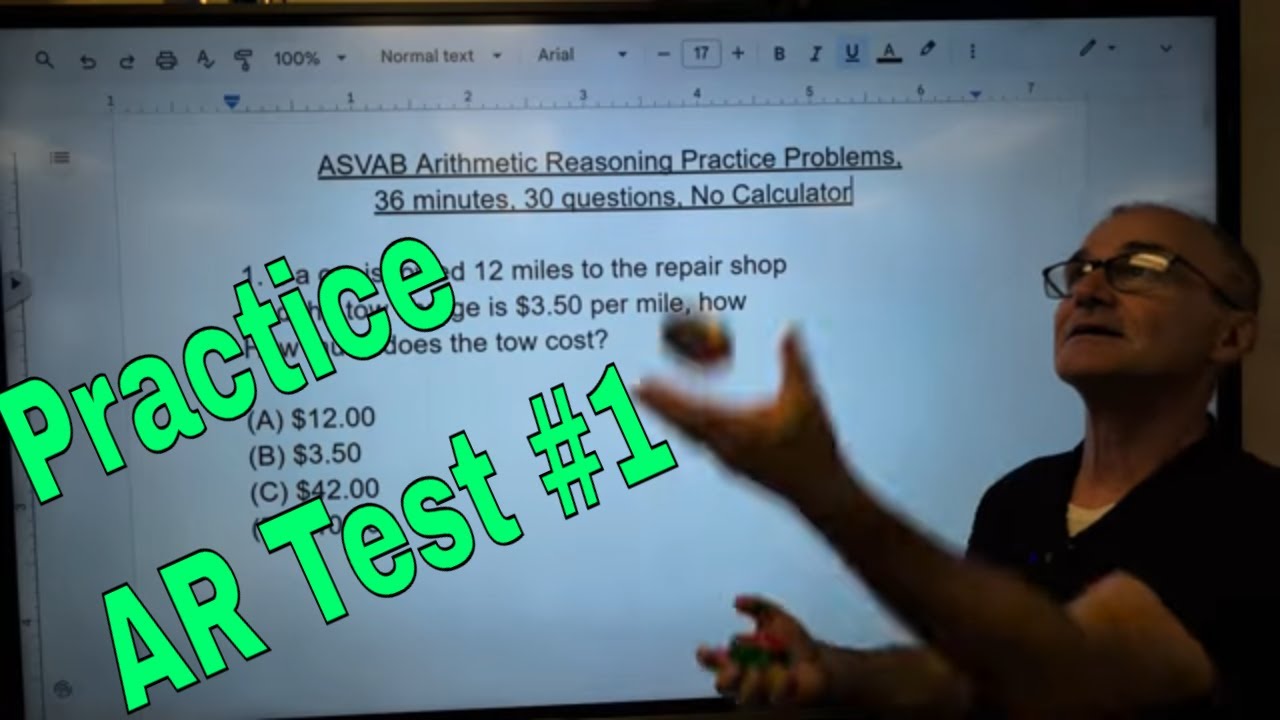 Master the ASVAB & AFOQT Arithmetic Reasoning with Practice Tests (Part 2) ๐