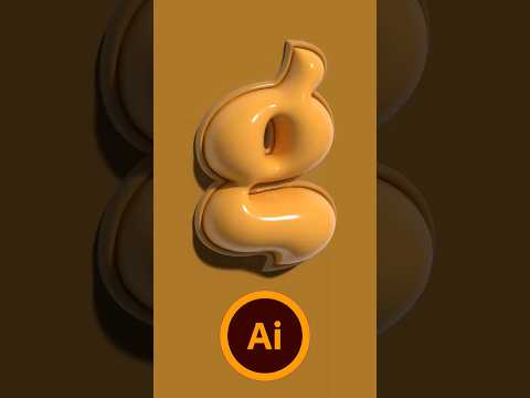 3D Design in Adobe Illustrator #shortvideo #shorts