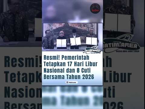 Pemerintah tetapkan 17 hari ribur Nasional dan 8 cuti bersama 2026#viral #pyp #masukberandayoutube
