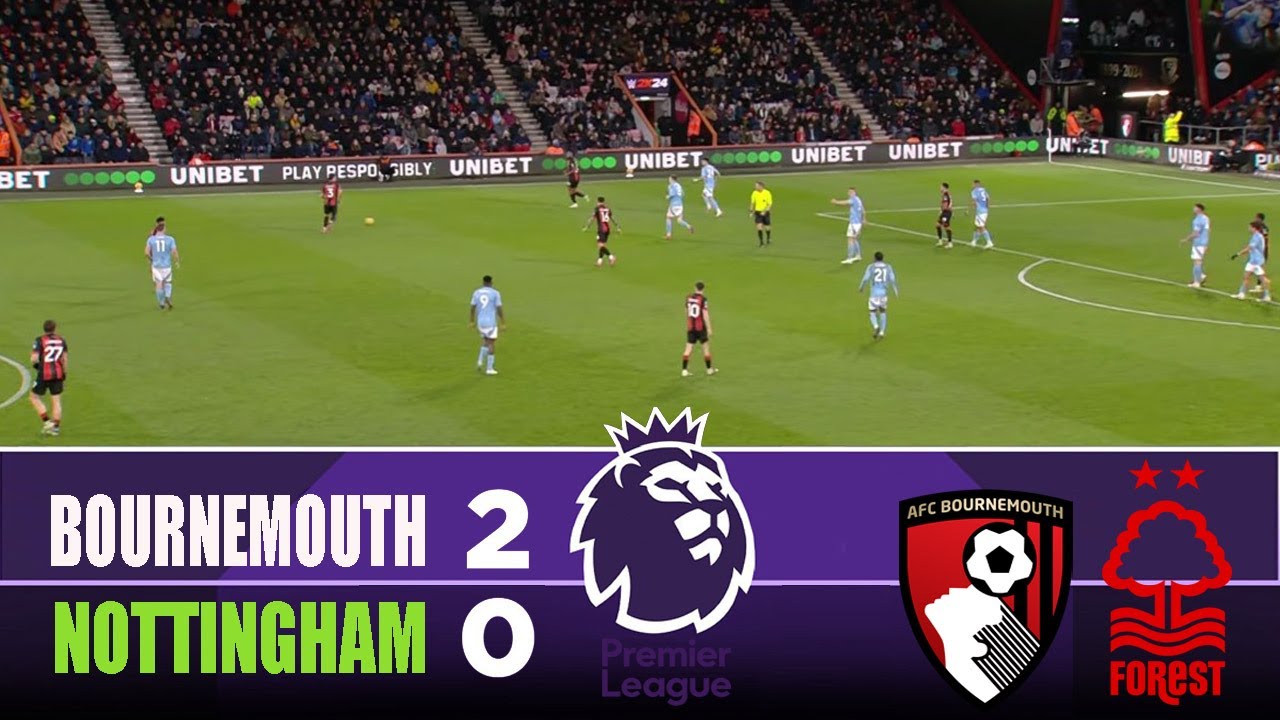 Bournemouth Secures 2-0 Victory Over Nottingham Forest | Premier League 2025 Highlights ⚽