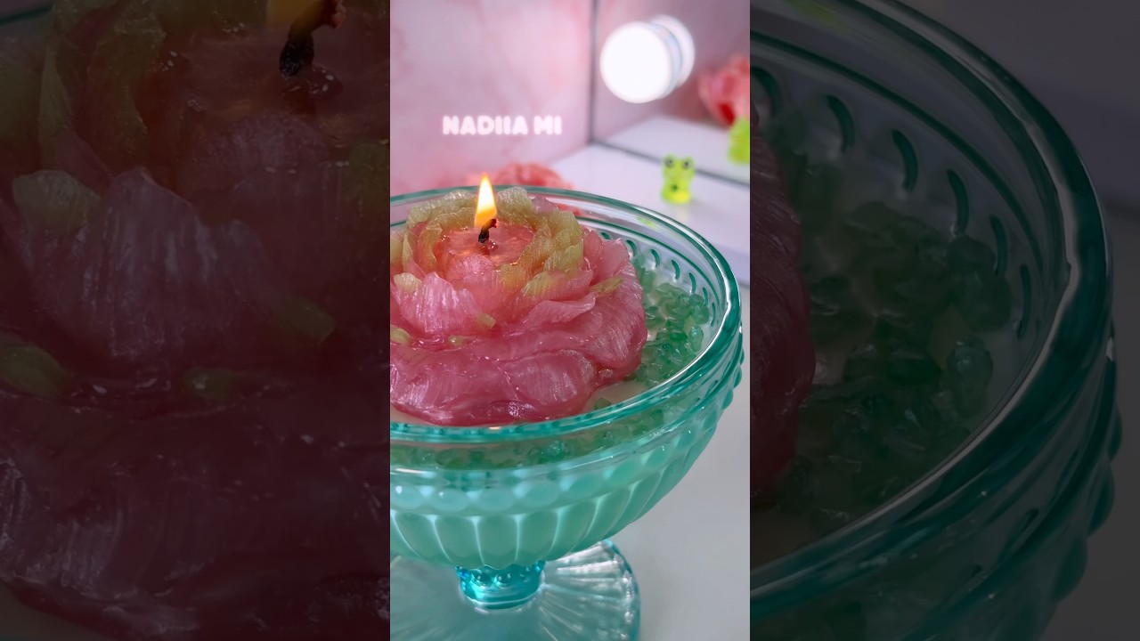 Unreal-Looking Handmade Flower Candle✨