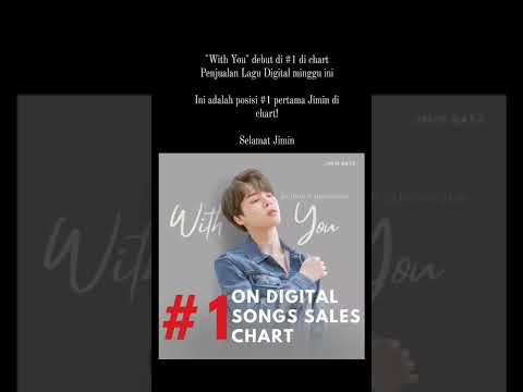"With You" debuts at #1 on this weekโs Digital Song Sales chart #jimin #jiminie