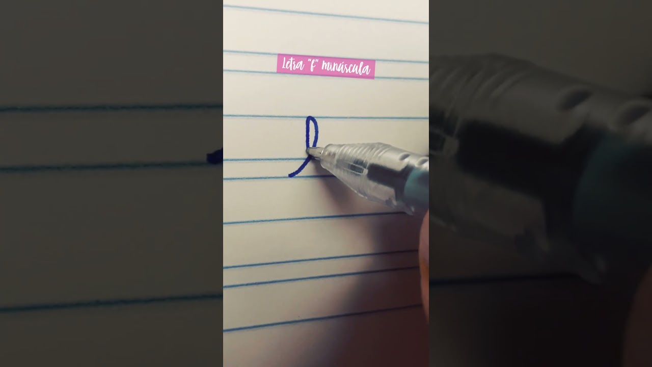 Letra 'f' Minúscula Cursiva ✍️ | Caligrafia Fácil