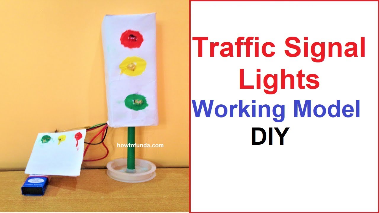 3D Traffic Signal Light Model | DIY Science Project
