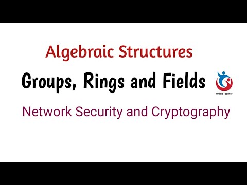 Network Security and Cryptography: Algebraic Structures Groups, Rings , Fields