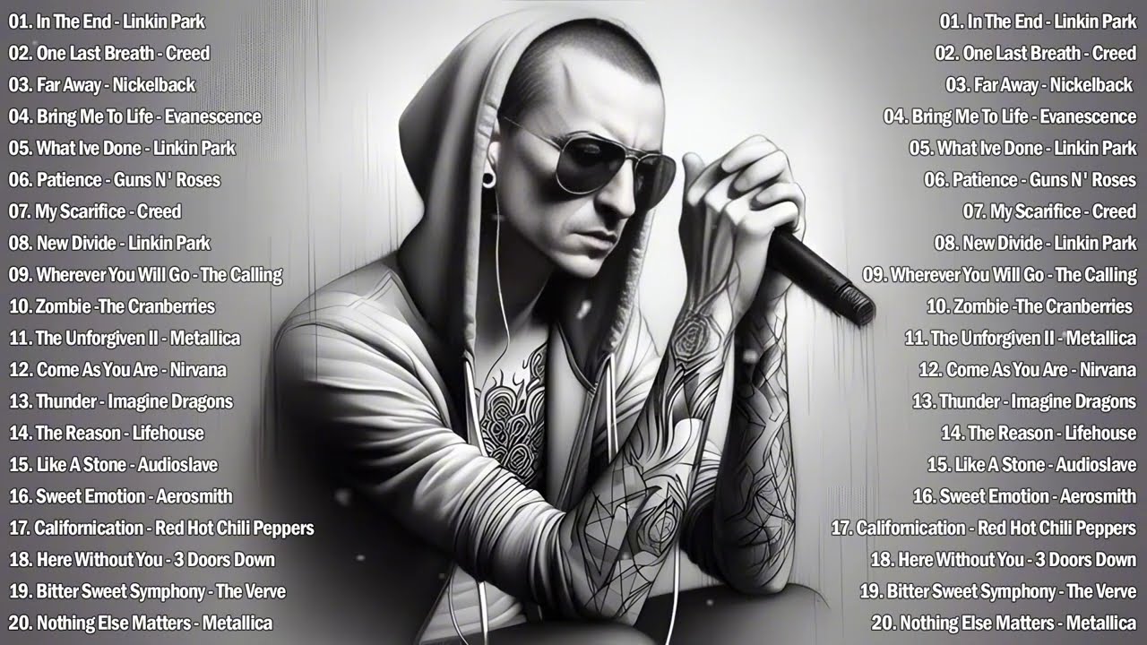 Alternative Rock Of The 90s 2000s 💥 Linkin Park, Coldplay, Hinder, Metallica, Evanescence, Creed