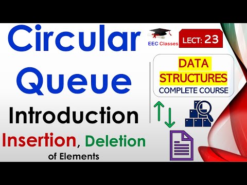 L23: Circular Queue Introduction | Insertion, Deletion of Elements | Data Structures Lectures Hindi
