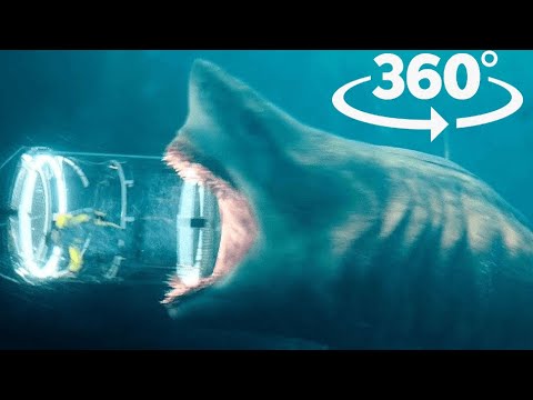 VR 360°: Megalodon Swallows a Cage 🦈