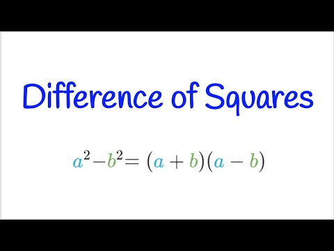How to Factor a Difference of Squares