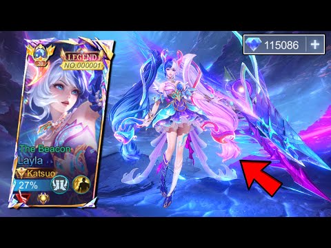 LAYLA THE BEACON LEGEND SKIN IS FINALLY HERE! π± DIAMOND SPENT REVEAL (BEST LEGEND SKIN EVER?) - MLBB