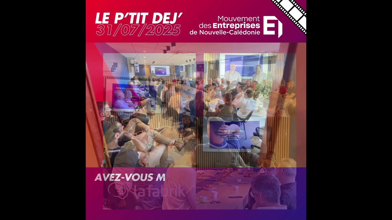 2025-07-31 P'tit Dej' sur l'urgence IA pour les entrepreneurs au Medef Nouvelle-Calédonie