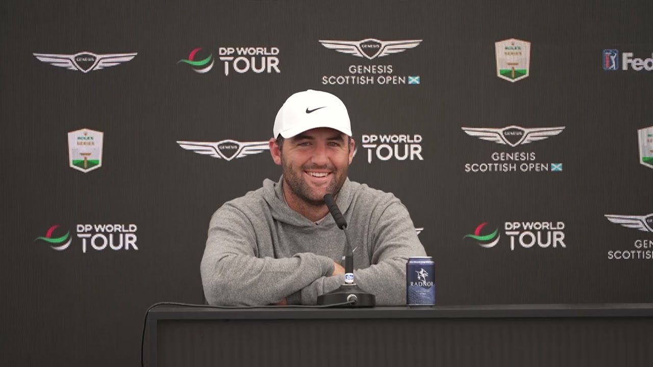 2025 Scottie Scheffler Addresses the Media at the 2025 Genesis Scottish Open Wednesday Press Conference