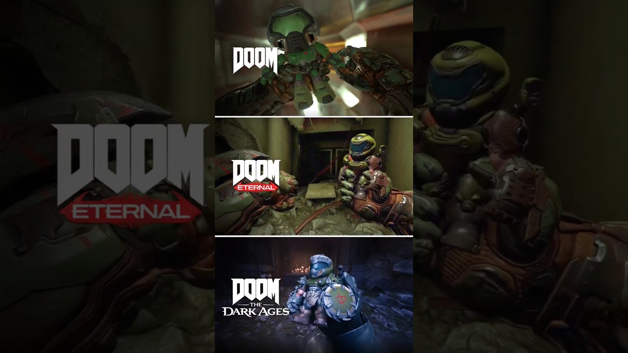 DOOM Slayer Toy Animations in Various DOOM Games