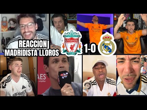 "MEJORES REACCIONES Y LLOROS MADRIDISTAS tras el Real Madrid 0-1 Liverpool | ¡IMPERDIBLE!"