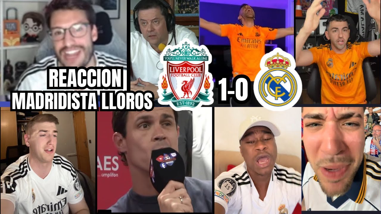 Mejores reacciones y lágrimas madridistas tras la derrota del Real Madrid 0-1 ante Liverpool