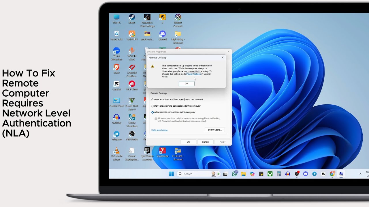 Fix Remote Desktop NLA Error 🖥️