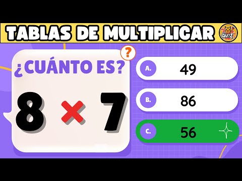 Reto de Matemáticas | Las TABLAS de MULTIPLICAR | 🧠