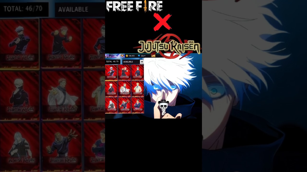 Free Fire x Jujutsu Kaisen Collaboration 😍🔥