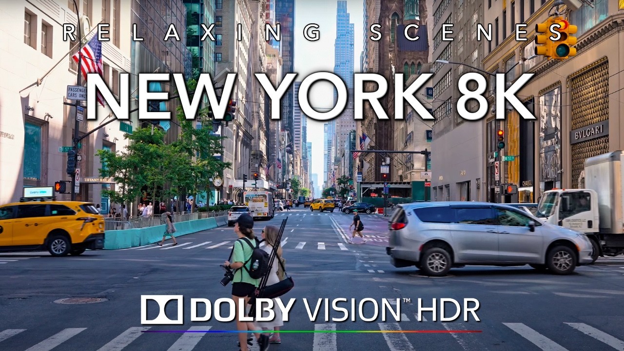 Driving New York City 8K Dolby Vision HDR
