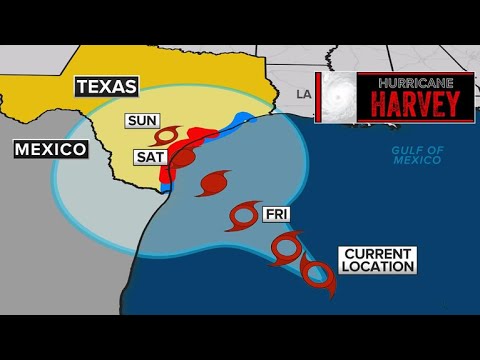 Hurricane Harvey takes aim at Texas' Gulf Coast