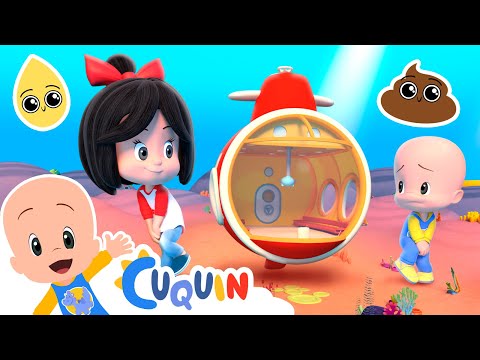 Submarino Popó 💩 Canciones infantiles para bebés con Cleo y Cuquín