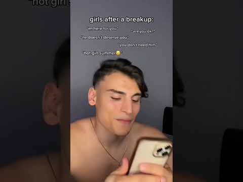 Girls vs guys after a breakup #shorts