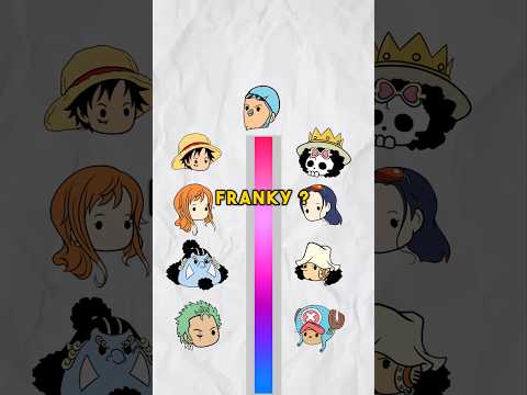CLOSEST STRAWHAT TO FRANKY ? #anime #onepiece #luffy #franky franky