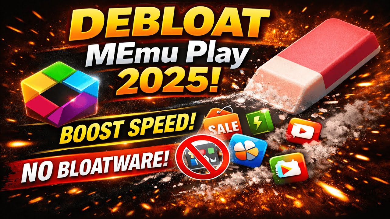 Debloat MEmu Play Android Emulator in 2025