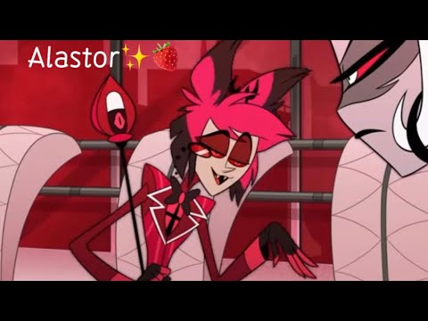 Alastor being the best character in hazbin hotel for 15 minutes ✨🍓