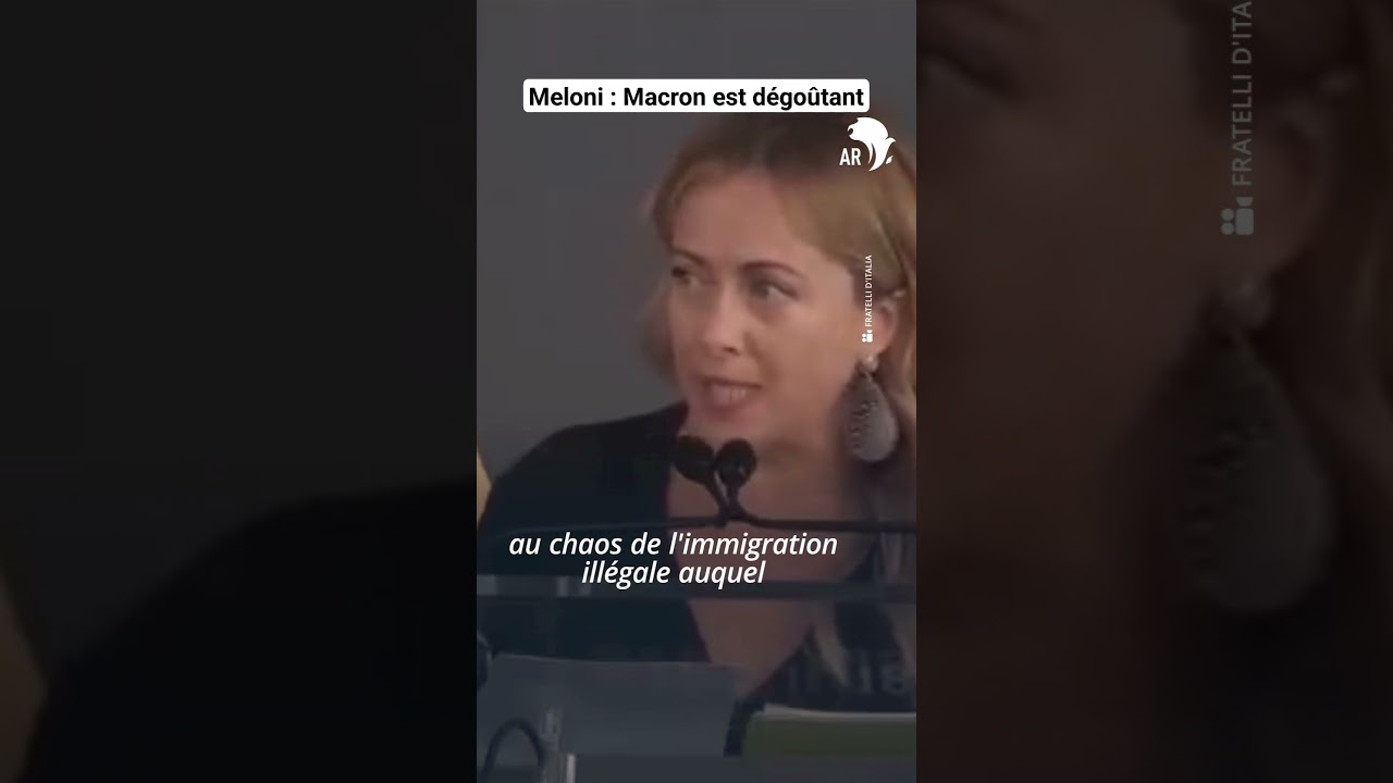 Giorgia Meloni Critiques Macron: Une Réaction Forte 🇮🇹