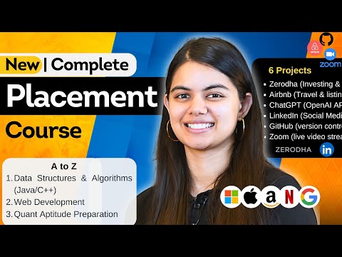 Complete Placement Preparation: Full DSA + Web Development + Aptitude | New Sigma 9.0 ๐