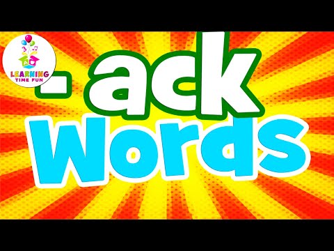 -ACK Words for Kids | Read -ACK Words for Children (Word Family Series)