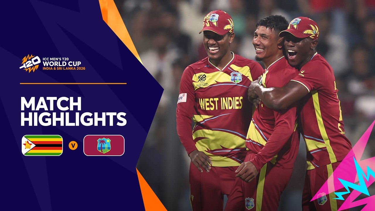 Zimbabwe v West Indies | Match Highlights | Men's T20 World Cup 2026