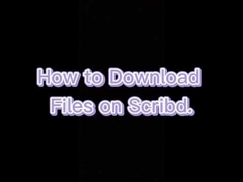 How to Download Files on Scribd