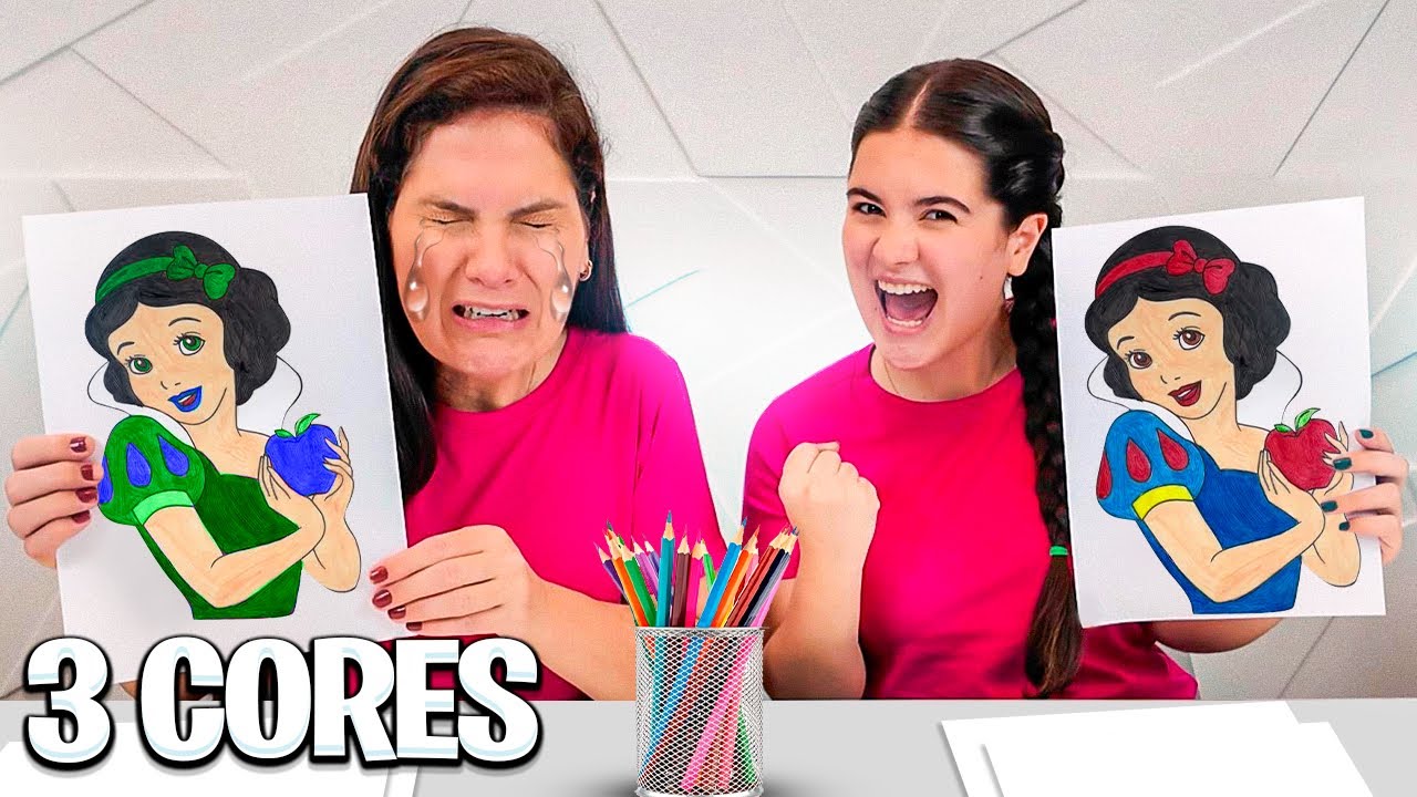 Colorindo com 3 Cores em Ação ao Vivo! 🌈