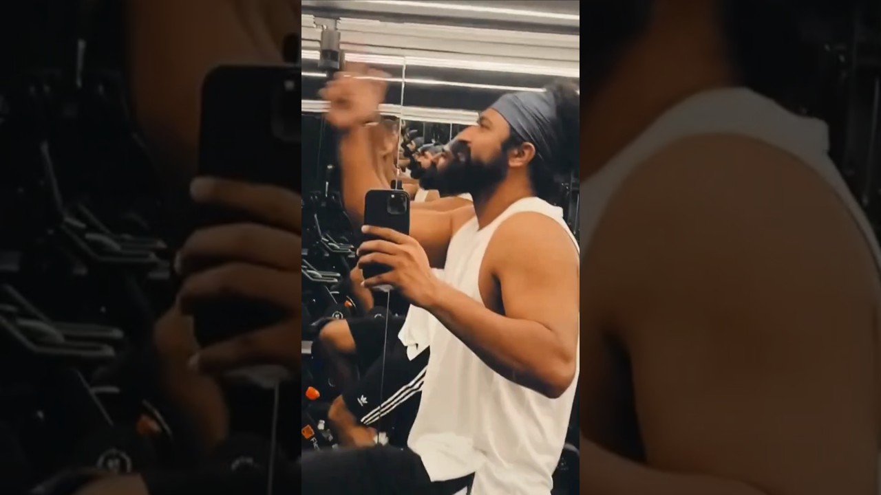 AMAZING 🔥 #vickykaushal grooves on #lallatibhandar #marathi song #shorts #workout #gym #chhaava